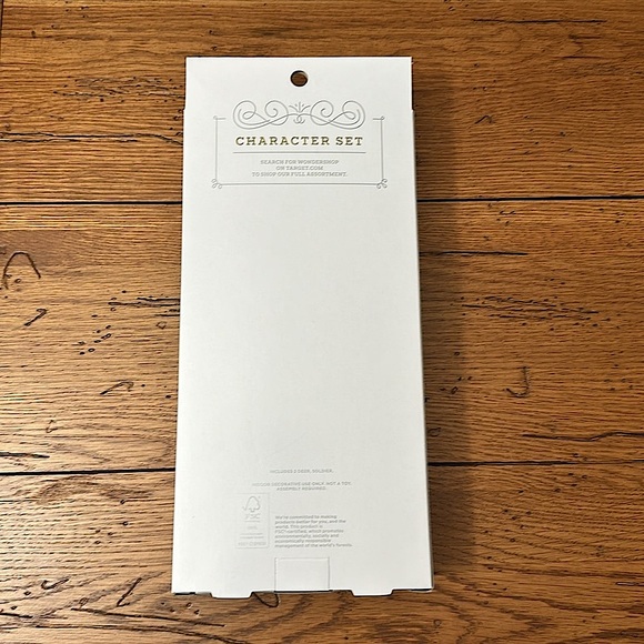 Wood Nutcracker and Deer Christmas Figurine Set 3pc Wondershop Character… - Picture 3 of 6